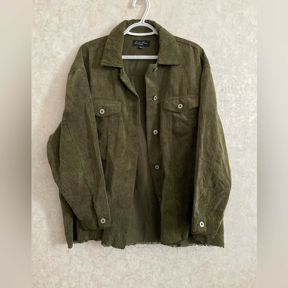 Love Tree women's extra large green corduroy jacket